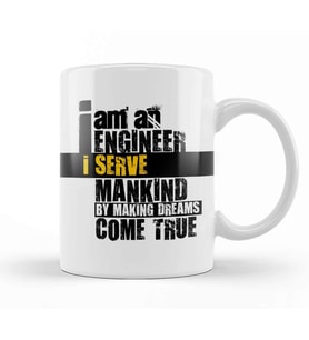 I Am An Engineer 03 Kupa Bardak Porselen