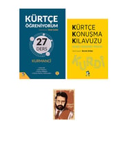 Kürtçe Öğrenme Seti - Kürtçe Öğreniyorum - Kürtçe Konuşma Klavuzu - Birinci Seviye (Krem)