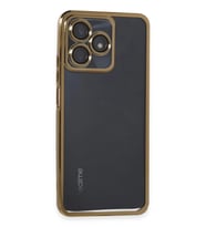 Durukar® Realme C53 Kılıf Lensli Silikon - Gold