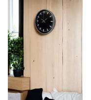 36 Cm Gri Dekoratif Duvar Saati (Standart)
