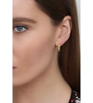Kadın 925 Ayar Oval Küpe (Altın)