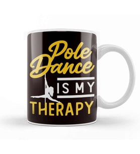 Pole Dancing Therapy Fitness Sports Workout Pole Dancer Kupa Bardak Porselen