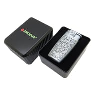 Ardeur® Argent Krom Desen İşlemeli Kişiye Özel İsimli Çakmak Hediyelik Kutusunda