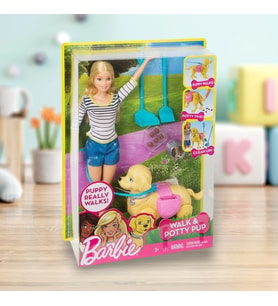 Barbie Barbıe Yürüyüş Ve oyun Arkadaşı Köpekçik Walk Potty Pup