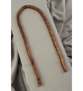 Hematit Doğal Taş Parlak Kahverengi Rondela Kesim 6x1mm Dizi [AA]