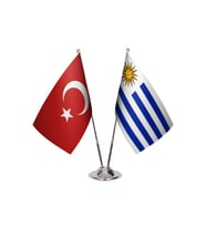 Uruguay İkili Masa Bayrağı
