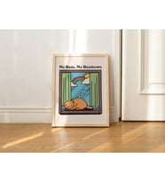 Retro Kedi Duvar Baskısı, Vintage Maksimalist İllüstrasyon, A3 A4 A2 Baskılar, Zümrüt Yeşili Poster