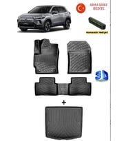 Toyota Corolla Cross 2022-2025 Yılları Arası Uyumlu 3D Havuzlu Paspas ve ÜST Bagaj Havuzu Seti ASMA KOKU VE NUMARATÖR HEDİYELİ