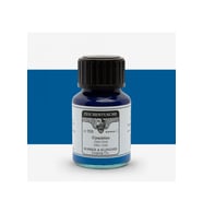 Rohrer&Klingner Kaligrafi mürekkebi Zeichentusche 29-airbrush-fırça-divit-boyama 50ml-703-cyan blue (Çok Renkli)