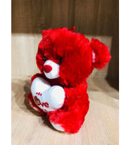 Peluş Ayı Seni Seviyorum Yazılı I Love You Kırmızı (Karışık)