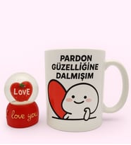 Pardon Güzelliğine Dalmışım Kupa Ve KAR Küresi