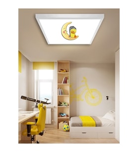 Genç Odası Avize-60cmx60cm-54watt-led-6500 Kelvin (beyaz)-genç Odası Avize Modelleri-çocuk Avizeleri