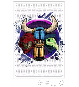 Shovel Knight Head Puzzle 240 Parça Yapboz