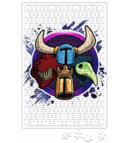 Shovel Knight Head Puzzle 240 Parça Yapboz