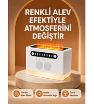 Type-C Şarjlı Kablosuz Hoparlör Beyaz Gürültü ve Atmosfer Işığı