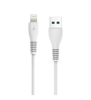 Fio Plus FP04 Lightning Apple Hızlı Şarj Özellikli Akım Koruyuculu Şarj ve Data Kablosu 6A (Doğal Beyaz)