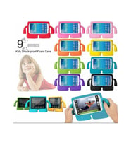 Fuchsia Honor Waterplay 8" ile Uyumlu kOkO Eğlenceli Karakterli Standlı Yumuşak Çocuk Tablet Kılıfı (Sarı)