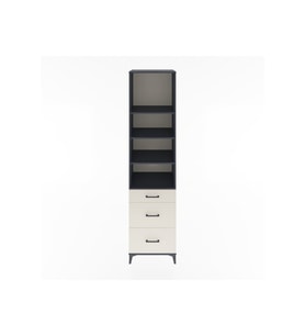Hyperion Dolap 4 Raflı 3 Çekmeceli 60x44x243 Antrasit-Aytaşı