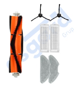 Xiaomi Mop 2 Pro (MJST1SHW) -Mop 2 Lite Uyumlu 1 Ana Fırça 2 Yan Fırça 2 Filtre 2 Mop PKT-iasgf0000402