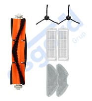 Xiaomi Mop 2 Pro (MJST1SHW) -Mop 2 Lite Uyumlu 1 Ana Fırça 2 Yan Fırça 2 Filtre 2 Mop PKT-iasgf0000402