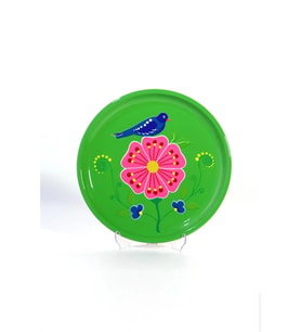 Tepsi Yeşil Kuşlu (26 Cm)