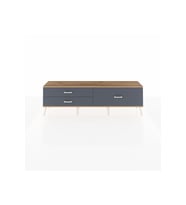 Arges TV Ünitesi 3 Çekmeceli  176x30x51 Çam-Çam/Antrasit
