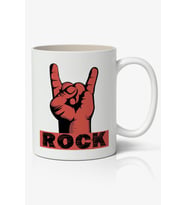 Rock Baskılı Kupa Bardak Baskılı Kahve Kupa Bardak