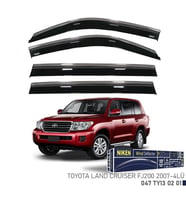 Niken Toyota Land Cruiser Fj200 Cam Rüzgarlığı Kromlu 4'Lü 2007+ Sonrası (Beyaz)