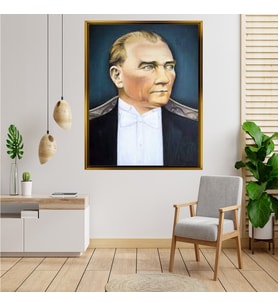 ÇERÇEVELİ ATATÜRK TABLO S174