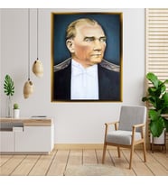 ÇERÇEVELİ ATATÜRK TABLO S174