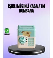 Su Yeşili Elektronik Şifreli Atm Tasarımlı Para Biriktirme Kumbarası