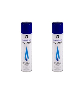 Colibri Premium Gazlı ve Pürmüzlü Çakmaklar İçin Bütan Gaz 2'li Paket (Karışık)
