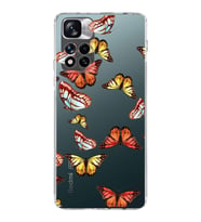 PrintiFy Xiaomi Redmi Note 11 Pro Plus ile Uyumlu 1mm Slim Fit Water Color 2 Baskılı Şeffaf  Kılıf