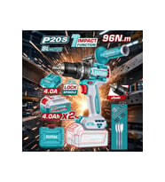 Tıdlı209686e Lı-ıon Akülü Kömürsüz Darbeli Matkap 96nm Yüksek Tork Gücü Çel