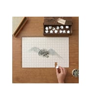 Melek Kanatlı Beyin Tasarımı 240 parça Ahşap Puzzle Ahşap Kutuda MP00499
