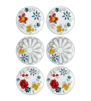 The Mia Fiore Pasta Tabağı 6 Kişilik (Çok Renkli)