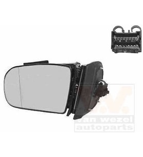Mercedes 210 1999 2002 Dış Dikiz Aynası Sol 9Pın Katl.  Elek. Rezıs. Kapaksız Cam Dahıl (Oem No:A210