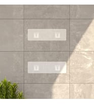 2'Li Set Siyah Yapışkanlı Banyo Duş Rafı - 27X12 Cm Matkapsız Montaj Şampuanlık Mutfak Baharatlık O