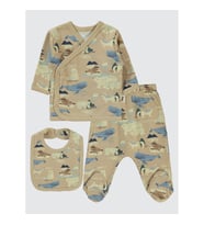Civil Baby Erkek Bebek Zıbın Takımları Sütlü Kahve (Sütlü Kahve)