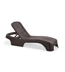 Omnipazar SY-2536 Kahve Rengi Brezza Royal Rattan Lüks Şezlong