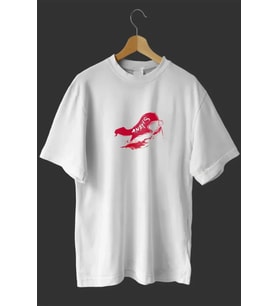 1 Mayıs Emekçiler Günü Baskılı Oversize Bisiklet Yaka T-shirt - Beyaz