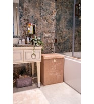 Keçe Kapaklı Kirli Çamaşır Sepeti - Çok Amaçlı Saklama Kutusu 55x40x30 cm Mega Hurç