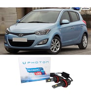 Hyundai İ20 Led Xenon Uzun + Kısa Far Ampulü H4 Ultimate 9500 Lumens Yeni Seri Beyaz 2009 - 2014