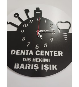 Dişçi,Diş hekimi, için tasarım iş yeriduvar saati kişiye özel isim