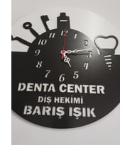 Dişçi,Diş hekimi, için tasarım iş yeriduvar saati kişiye özel isim