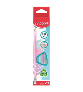 Maped Black Pep's Deco Glitter Silgili Kurşun Kalem HB 851804