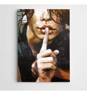 Sessizlik Modern Sanat  Kanvas Tablo