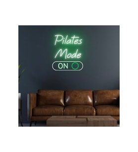 Pilates Mode ON Yazılı Neon Tabela