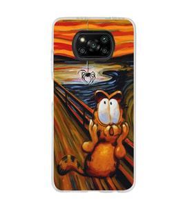 Poco X3 PRO / X3 NFC Uyumlu Garfield Tasarımlı Şeffaf Telefon Kılıfı