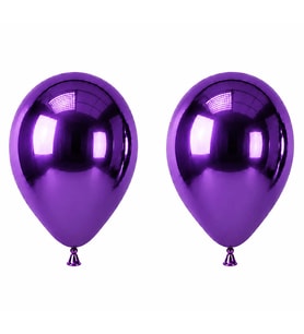 Mor Renk Lateks krom Balon (45 cm) - 2 Adet